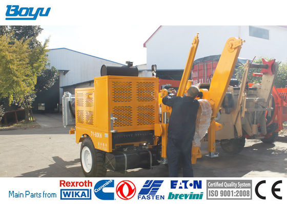 Transmission Line Stringing Equipment Puller Machine With 118kw Diesel
