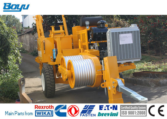 Transmission Line Stringing Equipment Puller Machine With 118kw Diesel